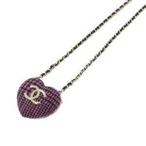 Chanel Pendant Necklace Leather Black #246611C23B